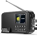 Mesqool FM Radio, Portable Radio with Bluetooth &amp; NOAA Weather Alert