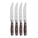 Messermeister Avanta Forged 5” Fine Edge Steak Knife Set - German X50 Stainless Steel - Rust Resistant & Easy to Maintain - Includes 4 Steak Knives