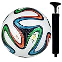 Messi Hand Stitch Black Football in BlueampYellow
