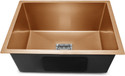MESSINA PREMIUM HANDMADE KITCHEN SINK SINGLE BOWL MATT FINISH (24''x18''x10'') Vessel Sink