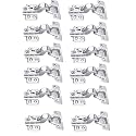 Steel Auto Close (Non Soft Close) Slide On Concealed Hinges for Inset Door Pack of 6 Pair (16 Degree Crank,Silver)