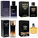 META-BOSEM Mens Cologne Set, Eau de Parfum, 4 Pack (3.4 oz / 100 mL Each), Savag, AQUA PRIVE, YOU ARE STRONGER, Amazing Code Gold, Invincible Collection, for workdays to weekends