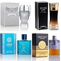 Mens Cologne Set, EDP, 4 Pack (3.4 oz / 100 mL), Amazing Code Gold, Verse Adonis Blue, AzuraAD, Invincible, Office Clean &amp; Confident, for workdays to weekends