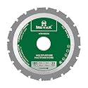METAK HM Multifunctional Circular Saw Blade 185 x 30 mm for Wood, Metal, Aluminium, Versatile Blade 185 mm, 20 Teeth for Steel, 30 mm Reduction Ring Included