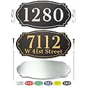 Metal Address Signs for Houses Rustproof Aluminum Powder Coated