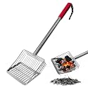 Metal Ash Sifter Shovel for Fireplace Fire Pit Grill 19.3" Long Coal Shovel
