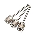 Metal Ball Pump Needles, Replacement Inflating Pins for Football, Basketball, Volleyball & Sports Balls, Air Pump Nozzle for Inflation & Deflation, 3 Pieces