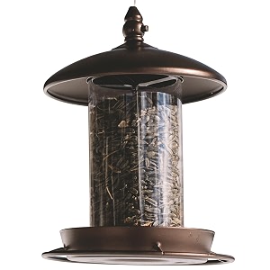 metal bird feeder for outside hangingwild bird feeders for cardinal large roof and tray - 6 port