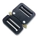 Metal Buckle 1.25 inch Duty Belt Buckle, Quick Release, Dual Adjustable, Heavy Side Release, Black