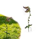 Metal Carnivorous Plant Garden Stake Halloween Decor