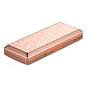 Metal Carry Cigarette Case, Double Sided Spring Clip,Holds 10 100mm Cigarettes (Vines Rose Gold)