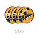 Metal Cutting Saw Blade 6-1/2 Inch 48T for Rebar, Angle Iron, Pipes, Channels, Ceramic Cemented Carbide with 5/8" Arbor, 3-Pack