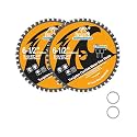 Metal Cutting Saw Blade 6-1/2 Inch 48T for Rebar, Angle Iron, Pipes, Channels, Ceramic Cemented Carbide with 5/8" Arbor, 2-Pack
