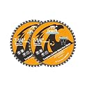 Metal Cutting Saw Blade 7-1/4 Inch 48T for Rebar, Angle Iron, Pipes, Channels, Ceramic Cemented Carbide with 5/8" Arbor, 2-Pack