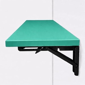 metal folding tablewall-mounted drop leaf tablewall mounted desk for hospital hotel home office fold up table deskfolding designspace savingsizel60w30cm green 623037