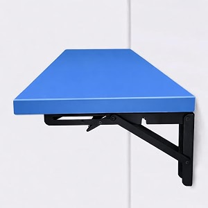 metal folding tablewall-mounted drop leaf tablewall mounted desk for hospital hotel home office fold up table deskfolding designspace savingsizel60w30cm blue 626033