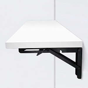 metal folding tablewall-mounted drop leaf tablewall mounted desk for hospital hotel home office fold up table deskfolding designspace savingsizel60w30cm white 626032