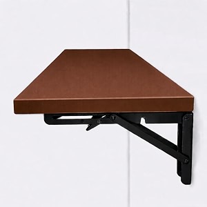metal folding tablewall-mounted drop leaf tablewall mounted desk for hospital hotel home office fold up table deskfolding designspace savingsizel60w30cm brown 623038
