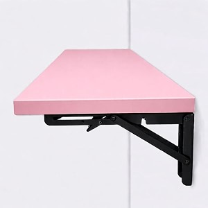 metal folding tablewall-mounted drop leaf tablewall mounted desk for hospital hotel home office fold up table deskfolding designspace savingsizel60w30cm pink 623036