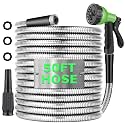 Metal Hose 50 FT, Stainless Steel Garden Hose with 10 Function Nozzle