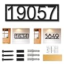Metal House Numbers for Outside - Personalized Address Number Sign and Street Name Sign - Custom House Numbers Plate - Handmade Metal Address Plaque - large Outdoor Home Numbers