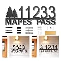 Metal House Numbers for Outside - Personalized Address Number Sign and Street Name Sign - Custom House Numbers Plate - Handmade Metal Address Plaque - large Outdoor Home Numbers