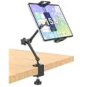 Metal Kitchen Tablet Stand, Magic Long Arm Mount for Cabinet/Desk