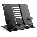 Metal Stand Non-Slip Heavy Book End Office Book Stopper Desk Organizer Book Holder Bookends Office Accessories (Black)
