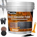 Metal Paint,128oz Rust Converter Paint, 2-in-1 Rust Converter &amp; Metal Primer, Black Rust Inhibitor &amp; Corrosion Protection, Heat Resistant for Automotive, Marine &amp; Industrial Use