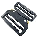 Metal Tactical Belt Buckle - 2.25 inch Duty Buckle with Quick Release and Dual Adjustable Heavy Side Release - Replacement Black