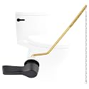 Metal Toilet Handle Lever Replacement, Universal Side Mount, Rubbed Bronze