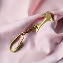 Metal Vintage Bike Keychain Gold for Bag