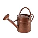 Metal Watering Can for Outdoor Plants - 1.75 Gallon(6.6L), Vintage Zinc Watering Can with Removable Spray Spout, Ideal for Outdoor Use (Copper)