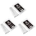 Metal Zip Ties 11.8 inch 100pcs 304 Stainless Steel Locking Cable 250LB 300mm Heavy Duty Exhaust Wrap Multi Purpose Binding for machinery, vehicles, farms, cables, pipes,Fence (Pack of 3)