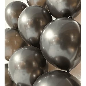 metallic balloons best for birthday parties wedding engagement anniversary baby shower bachelor party festivals and many more occasions pack of 200 black