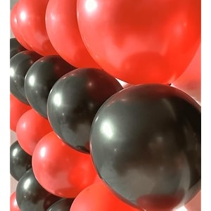metallic balloons best for birthday parties wedding engagement anniversary baby shower bachelor party festivals and many more occasions pack of 320 black red