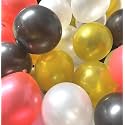 Metallic Balloons Best for Birthday, Parties, Wedding, Engagement, Anniversary, Baby Shower, Bachelor Party, Festivals and Many More Occasions (Pack of 340, Golden Red Black White)