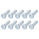 METALLIXITY Hex Bolts (1/2-20x2) 5Pcs, Carbon Steel Zinc Plated Partial Threaded, UNF Fine Thread Hex Head Screw Bolt - for Furniture Repair, Silver