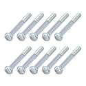 METALLIXITY Hex Bolts (5/16-24x2-1/2) 11Pcs, Carbon Steel Zinc Plated Partial Threaded, UNF Fine Thread Hex Head Screw Bolt - for Furniture Repair, Silver