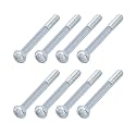 METALLIXITY Hex Bolts (5/16-24x3) 8Pcs, Grade 2 Carbon Steel Zinc Plated Partial Threaded, UNF Fine Thread Hex Head Screw Bolt - for Furniture Repair, Silver