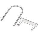 METALLIXITY U Bolts 2 Sets (M6x52x100mm), Round U Bolt 304 Stainless Steel with Accessories - for Construction, Pipe