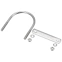 METALLIXITY U Bolts 2 Sets (M6x61x80mm), Round U Bolt 304 Stainless Steel with Accessories - for Construction, Pipe