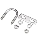 METALLIXITY U Bolts 2 Sets (M8x29x54mm), Round U Bolt 304 Stainless Steel with Nuts Plates Washers - for Construction, Pipe