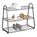 MetalTouch 3-Tier Metal Shoe Rack for Entryway