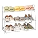 MetalTouch 3-Tier Metal Shoe Rack for Entryway