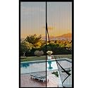 METAONLY Fiberglass Magnetic Screen Door Mesh 34" x 82" - Fits 32" x 80" Door Size, Works for Patio, Sliding Door, Keeps Bug Mosquito Out, Fresh Air Flow, Black