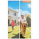 METAONLY Magnetic Screen Door Mesh - Fits 36" x 80" Door, Actual Screen Size 38" x 82" for Patio, Sliding Door, Fresh Air Flow - White