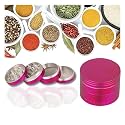 METIER® Crusher 56mm Metal Herb Grinder Herb Crushers 4 Part Color Pink