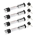 METOWARE Keyed Alike Trailer Hitch Lock, 5/8" Dia, Fit 2" Receiver, 4PC