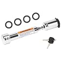 METOWARE Trailer Hitch Lock, 5/8" Dia Hitch Pin, Fit 2" Receiver, Chrome